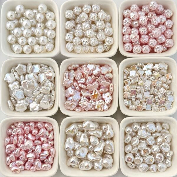 Wholesale Colorful Baroque Irregular Imitation Pearl Loose Beads for DIY Jewelry Making