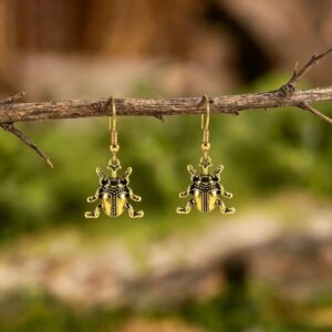 Beetle Earrings - A Pair in Gold (FG1669-2)