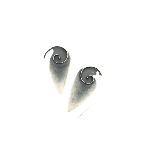 Wholesale Silver Tone Alloy Retro Geometric Spiral Earrings With Snake Motif Fashion Jewelry Accessory Trendy Gift For Women