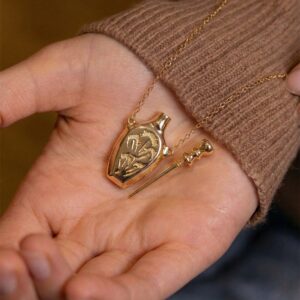 oly-7c739035a11ac83f83cad171d6e05b4a Wholesale Stylish Electroplating Copper Bottle Pendant Necklace With Rotating Lid Carved Pattern Fashion Accessory For Gift Or Boutique Resale