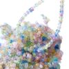 oly-7c898842bd2d1e51ed4c6c6a25c11994 Wholesale Peanut Shape Acrylic Beads Frosted with Gold Dots for DIY Phone Charm Jewelry Accessory