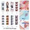 oly-7cd388d7bb22a9874ade2f48a1193a8d Wholesale 2/8/16pcs Neon Gra Gothic Cute Monster Animal Pen and Bookmark Stickers UV DTF Wraps