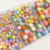 oly-7cd3d6788015b59206a9da25936ac0bb Wholesale Frosted Acrylic Round Beads Cream Macaron Mix for DIY Phone Charm Hair Clip Ring Making Jewelry Accessory