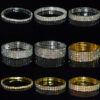 Wholesale Bridal Multi Row Rhinestone Stretch Bracelet Silver White Crystal Women S Jewelry For Party Gift