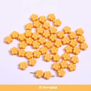 12-orange / Size is about 9mm (sold by the piece)