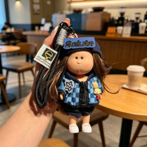 Blue plaid bear jacket