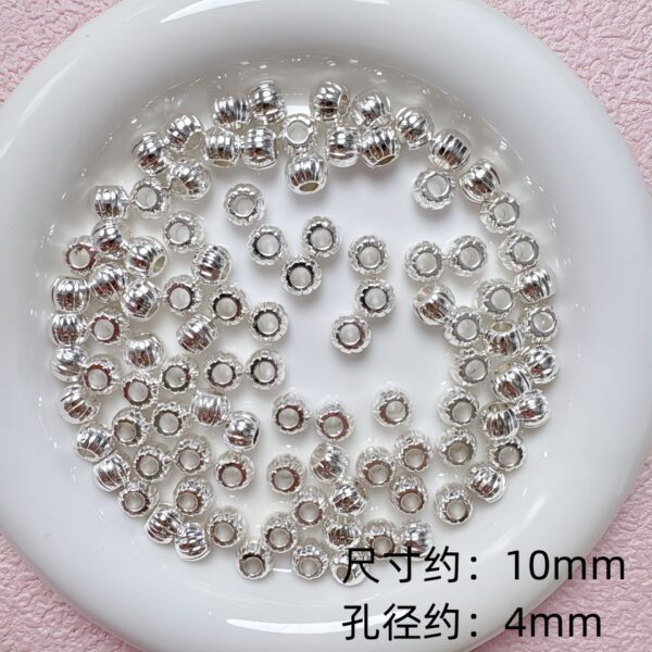 Wholesale Silver Alloy Heart Bow Loose Beads Spacer Beads for DIY Jewelry Making Fashion Accessory Gift Resale