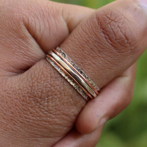 Wholesale Retro Bohemian Style Geometric Two Tone Women S Ring Alloy Electroplated Jewelry Accessory Party Gift