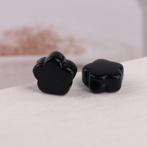 09-black / Size is about 14mm, hole diameter is about 3.9mm