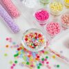 Wholesale 4mm Colorful Donut Glass Beads DIY Jewelry Making Kit for Phone Charms Fashion Accessory Boutique Resale