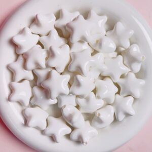 09-White / The size is about 22 * 23mm, and the aperture is about 2.8mm