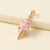 oly-7edaa4bc0356b9f68645605ca7deebd5 Wholesale Stylish Pearl Ice Cream Bear Pendant Necklace Copper Electroplated Cute Casual Jewelry Accessory For Boutique Resale