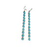 Wholesale Bohemian Turquoise Alloy Earrings Retro Geometric Totem Jewelry Party Fashion Accessory