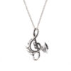 oly-7f43a20db90f0082c7faa7928b5612c7 Wholesale Zinc Alloy Punk Dragon Music Note Pendant Necklace Silver Tone Men S Fashion Accessory Gift And Boutique Resale