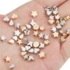oly-7f5b355427c16767d3639342f738a193 Wholesale Gold Electroplated Acrylic Heart & Star Spacer Beads for DIY Jewelry Making, Fashion Accessory, Gift and Boutique Resale
