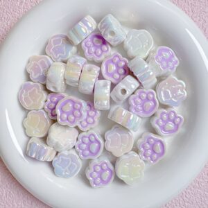 04-light purple / Size is about 20mm, hole diameter is about 4mm