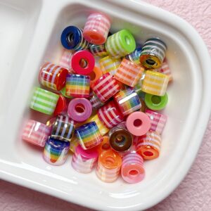 09-randomly mix colors / Size is about 10*9mm, hole diameter is about 4.5mm