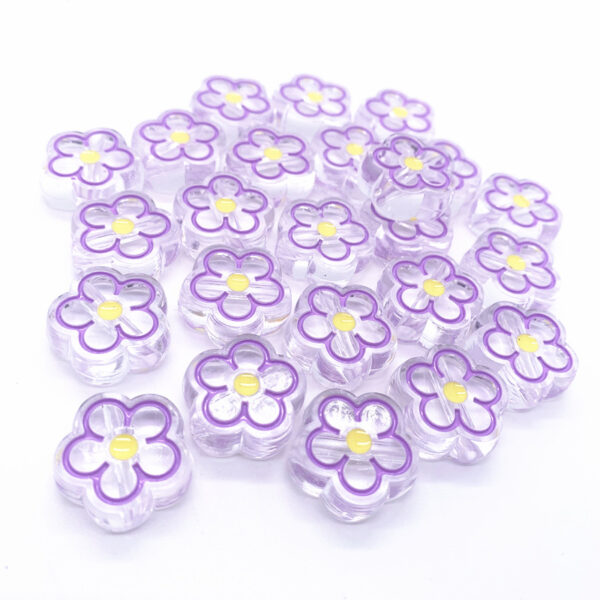 oly-800bf0a202f50f8d750674764bfce731 Wholesale Trendy Acrylic Flower Drip Oil Loose Beads for DIY Phone Case and Jewelry Making Fashion Accessory for Everyday Wear and Resale