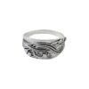 oly-8022fc1c934e5df4062b68ce9685f4f9 Wholesale Vintage Geometric Pattern Ring Antique Silver Zinc Alloy Unisex Jewelry Accessory For Boutique Resale