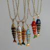 oly-8034e96fd4c9aba9779cfda27dda1d36 Wholesale Copper Electroplated Electroplating Copper Pendant Necklace Ocean Summer Style Trendy Jewelry Gift Everyday