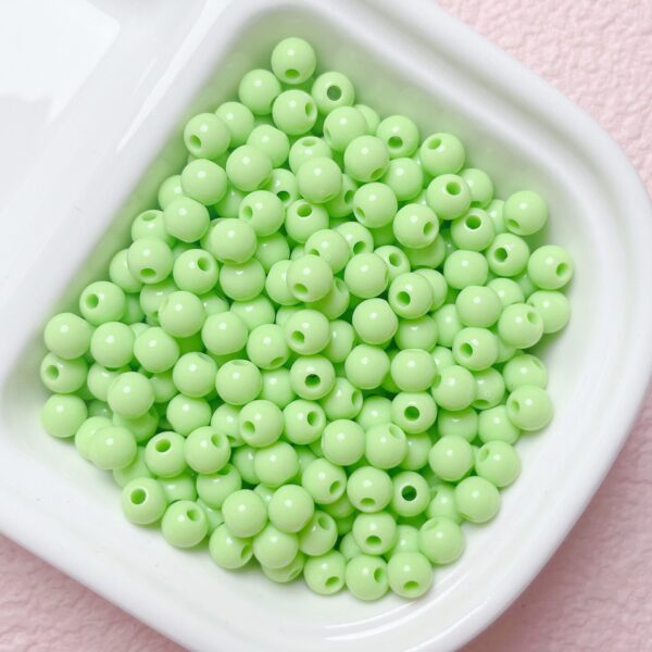 oly-8048959b8a8ea9b57d33485dfcf07c9e Wholesale Luminous Acrylic Beads 6mm Fruit Green, DIY Bracelet Necklace Making, Jewelry Accessory Gift