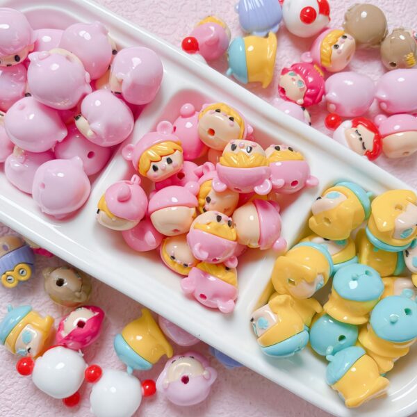 Wholesale Electroplated Resin Cartoon Beads for DIY Phone Charm Keychain Craft Supply OLY Exclusive