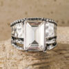 oly-8090986eb3cee8d040116019b763da7e Wholesale Retro Statement Wide Band Zircon Ring For Women Silver Alloy Jewelry Accessory Gift And Resale