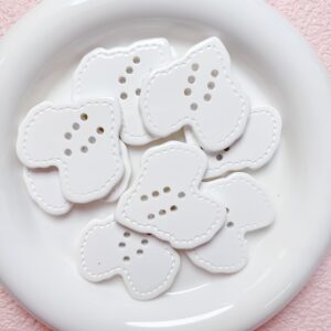 03-white / Size is about 42mm, hole diameter is about 2.5mm