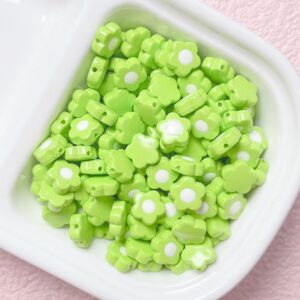 08-Fruit Green / The size is about 10mm, the aperture is about 1mm