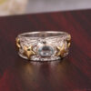 oly-81413b8d462493229bd2a8196c26a487 Wholesale Vintage Star Moonstone Ring For Women Silver Tone Alloy Fashion Jewelry Accessory Everyday Gift