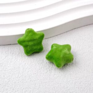 09-fruit green / Size is about 19*18mm, hole diameter is about 3mm