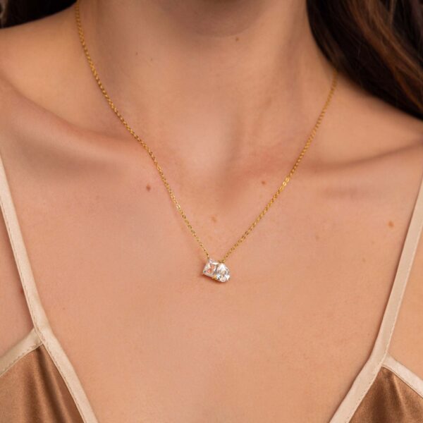 oly-815c332525b00b0c9910a8e61a7c6dd3 Wholesale Retro Geometric Zircon Necklace Titanium Steel Electroplated Gift Jewelry Accessory For Boutique Resale