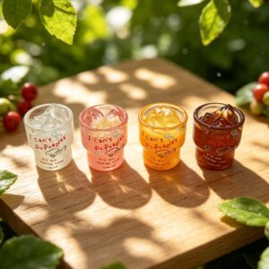 Wholesale White Resin Miniature Drink Cup Ornament DIY Jewelry Accessory Keychain Decor