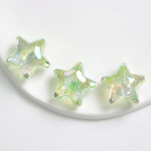 05-five-pointed star light green / See details for dimensions