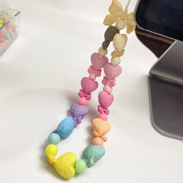 oly-81ca931b8eab29d7bb53a095fa1e24ad Wholesale Love Heart Acrylic Beads for DIY Necklace Bracelet Phone Strap Jewelry Making Colorful Fashion Accessory