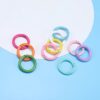 oly-821b2e853dcd9b5ff85f15de07411f02 Wholesale Colorful Baked Enamel Metal Spring Open Rings for DIY Jewelry Keychain and Phone Accessory