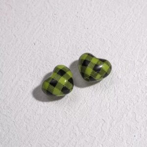 18-black grid green / See pictures for size (sold by the piece)