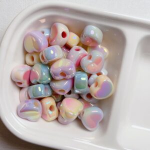 06-Random Color Mixing / The size is about 12*15mm, the aperture is about 3.5mm