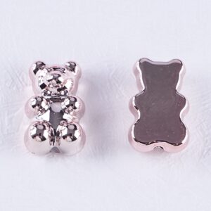 08-rose gold / Size is about 12 * 18mm, aperture is about 2mm