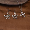 Wholesale Vintage Elegant Flower Design Women S Earring And Necklace Set Zinc Alloy Jewelry Party Gift
