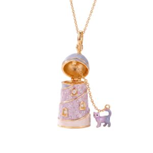 Cat tower necklace