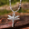 oly-830218b2dddd13736e8555634cc19203 Wholesale Vintage Dragonfly Pendant Necklace Punk Style Antique Silver Alloy Fashion Jewelry Accessory For Resale