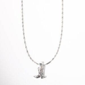 Silver cowboy boots