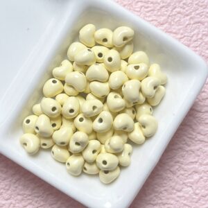 07-light yellow / Size is about 8mm, hole diameter is about 1.7mm (sold by the piece)