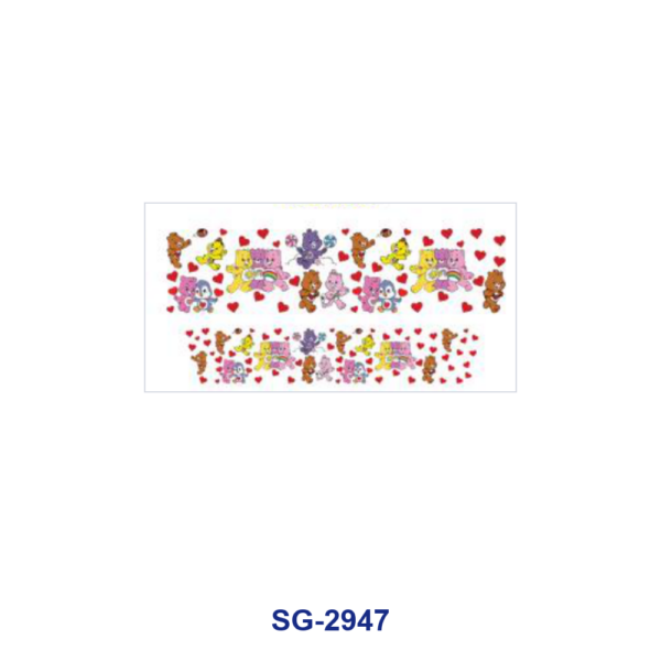 Wholesale 8pcs Assorted Animal Smiley Pattern 3oz Cup Stickers Wrap OLY Exclusive