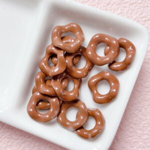09-coffee color / Size is about 16mm, inner ring is 6.5mm