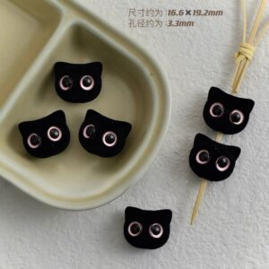 04-Black Pink Eyes / See picture for size (sold by piece)