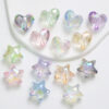 oly-83ae3158d73ab79d8a5f58736c019dde Wholesale Acrylic UV Plated Transparent Beads Heart Star Shape for DIY Keychain Phone Charm Craft Supply