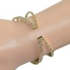 Wholesale Stylish Bridal Rhinestone Cross Open Bangle Bracelet Women S Jewelry Accessory Gift Boutique Resale