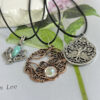oly-83e85baf98c354961d7e3ae0336ab6c9 Wholesale Vintage Tree Flower Pendant Necklace Turquoise Stone Jewelry Accessory Gift For Women